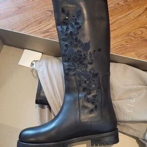 Designer Elie Saab boots